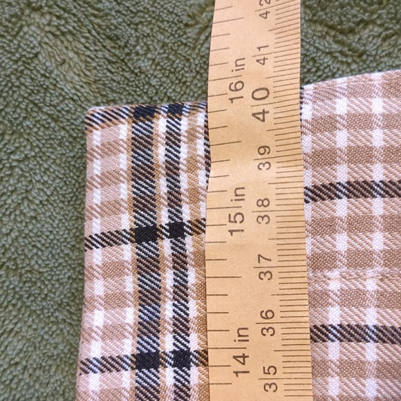 Bagatelle Collection Neutral Brown Plaid Pleated Skirt - Picture 6 of 6